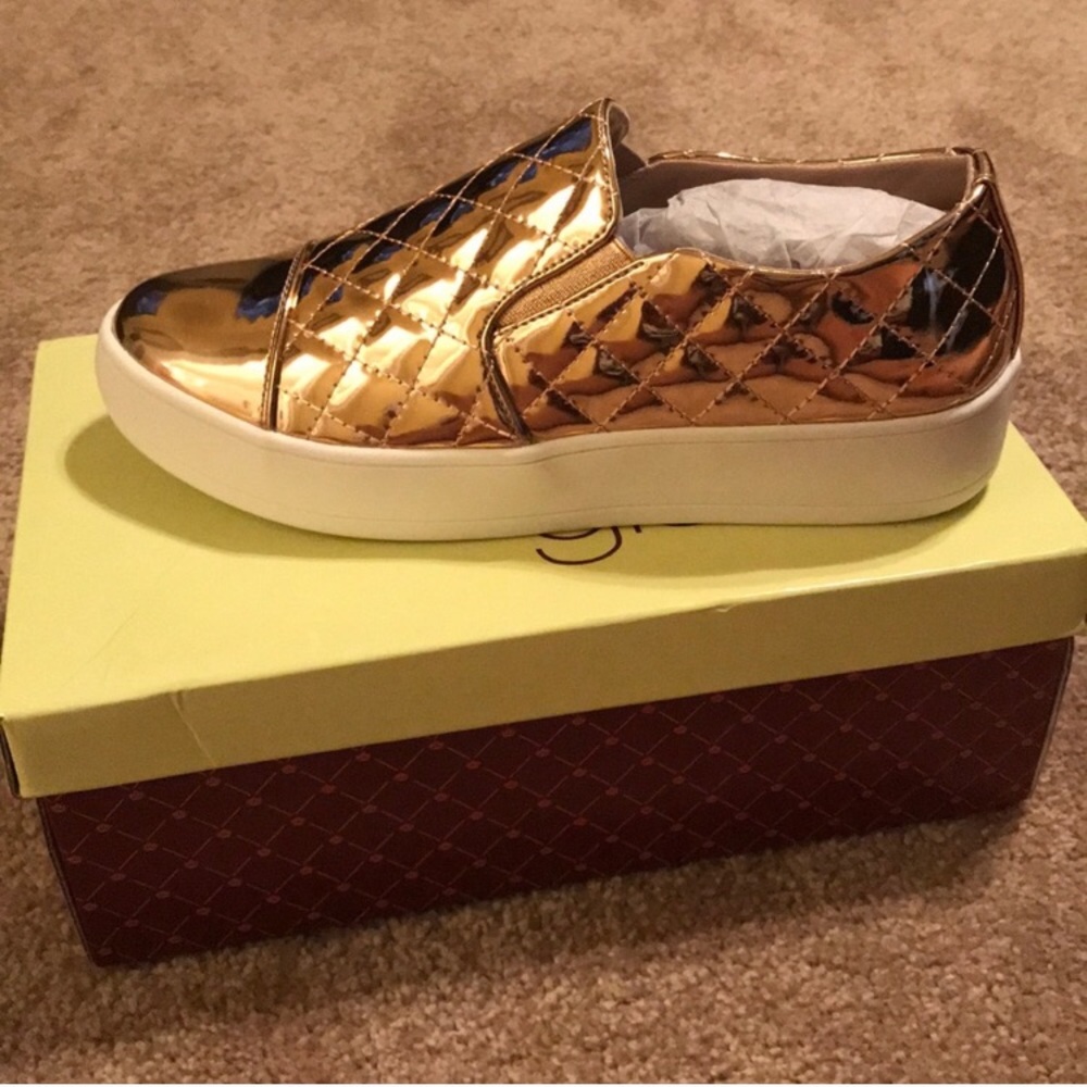 Rose Gold Platform Sneakers (RESERVED)